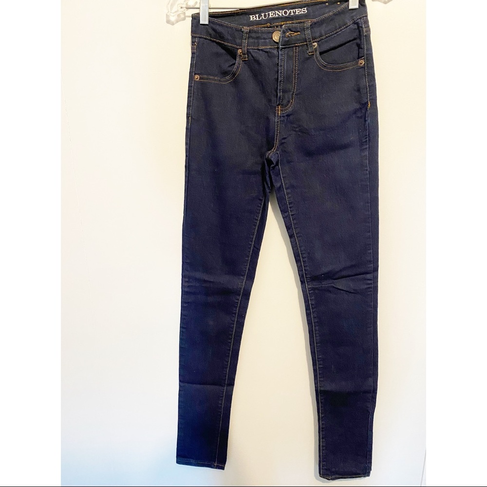 High waisted skinny jeans